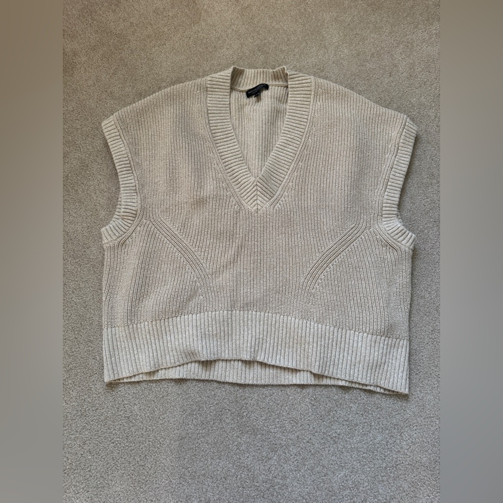 Banana Republic Cream Sweater Vest